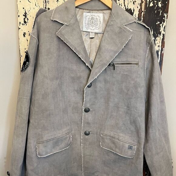 NWOT RMC patch embroidered Live To Ride Ride To Live long motorcycle jacket. XL - Picture 2 of 13